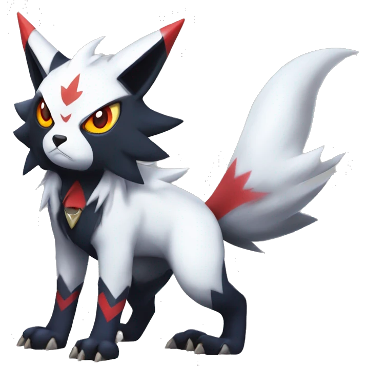 Edgy Cool Kawaii Litten-Absol-Zorua-Zangoose-Pokémon Full Body emoji