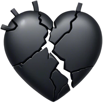 Black broken heart emoji
