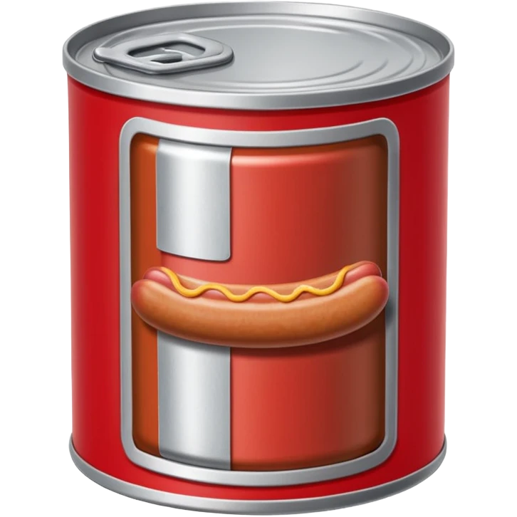 wiener sausage in can/tin emoji