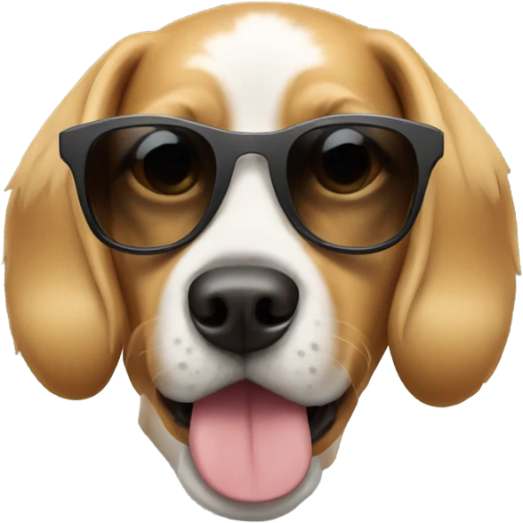 Dog with sunglasses  emoji