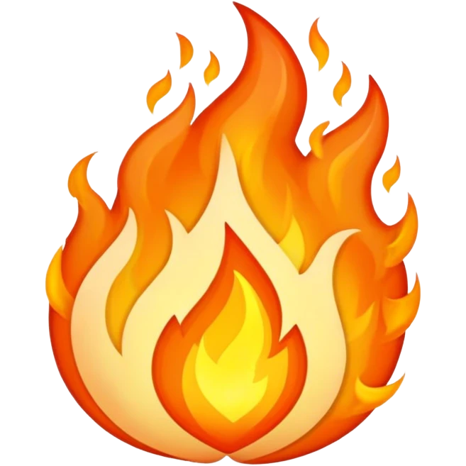 Hart and fire emoji