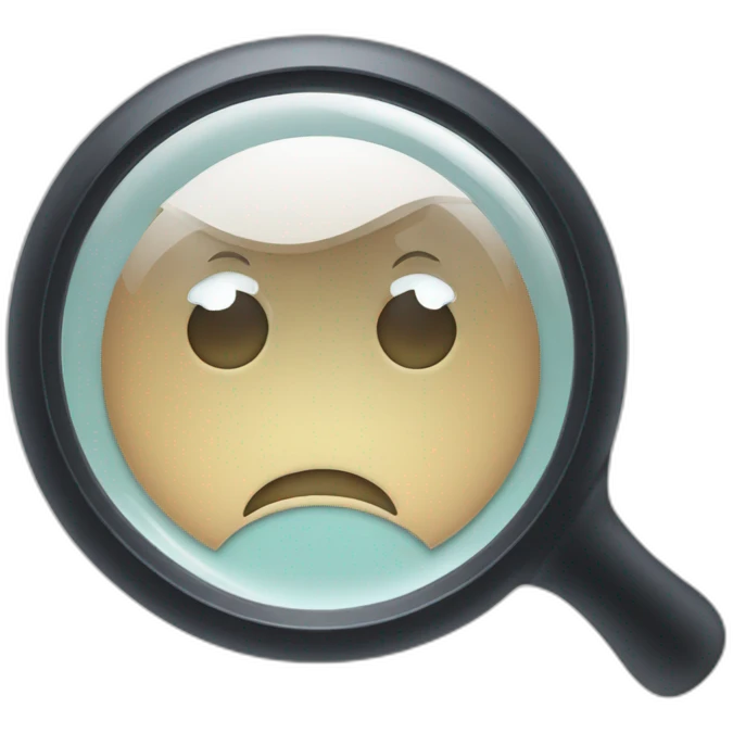 magnifying glass emoji