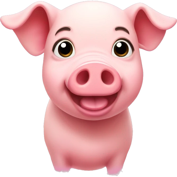 Cute pig emoji
