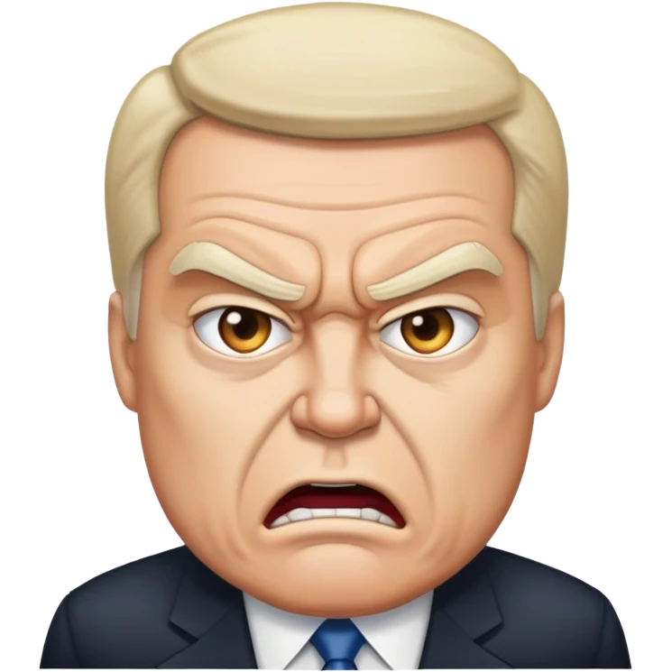 Angry president emoji