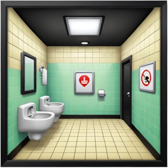public restroom emoji