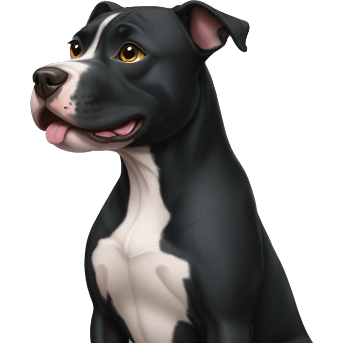 Black pitbull emoji
