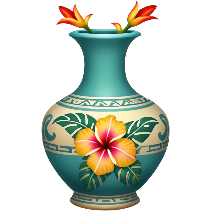 Hawaian florero emoji