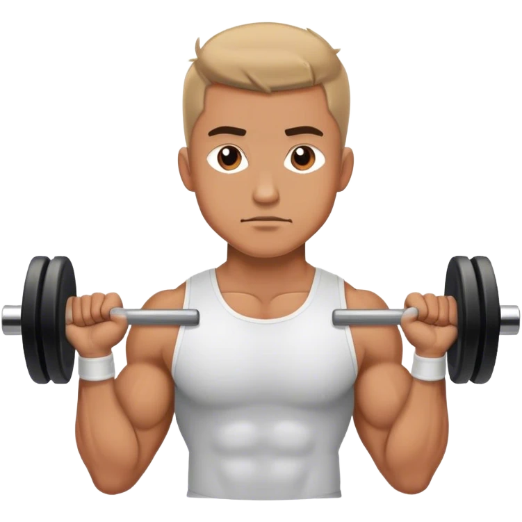 man weighted wrist curl emoji