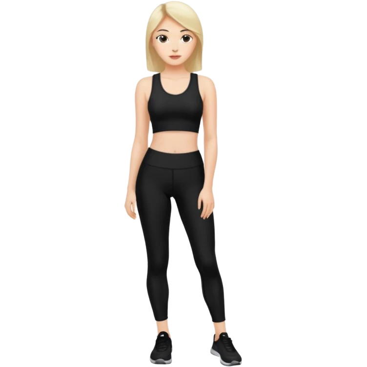 femme legging noir 42/44taille  emoji