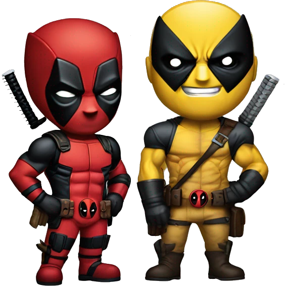 Deadpool and wolverine emoji