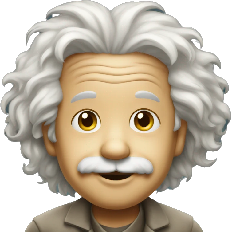 Einstein in kid emoji