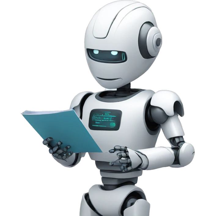 robot filling a form emoji