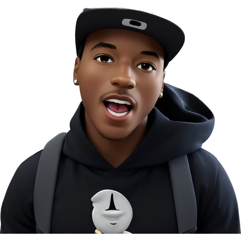 boy with hat and tongue emoji