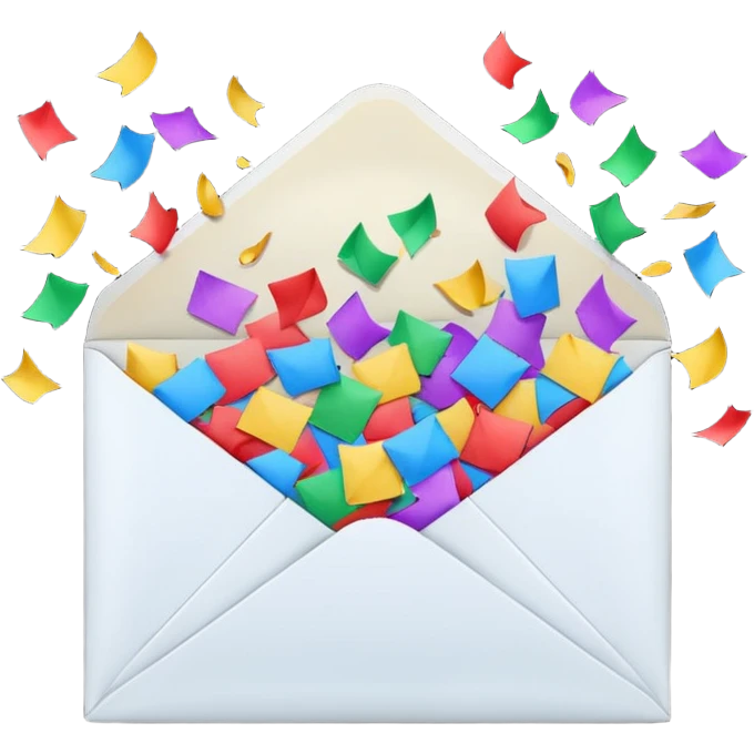 envelope with confetti emoji