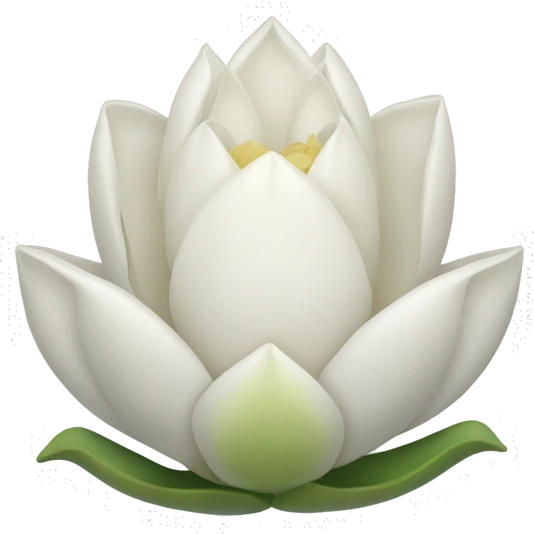 White lotus emoji