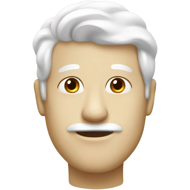 White cream  emoji