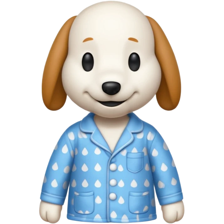 Snoopy in pajamas  emoji