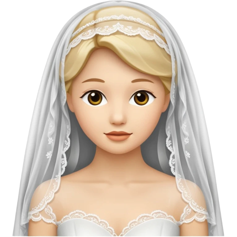 White wedding vail emoji