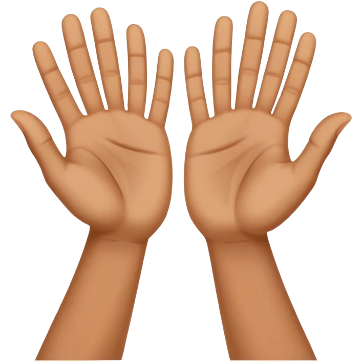 palms touching clap another's hand
 emoji