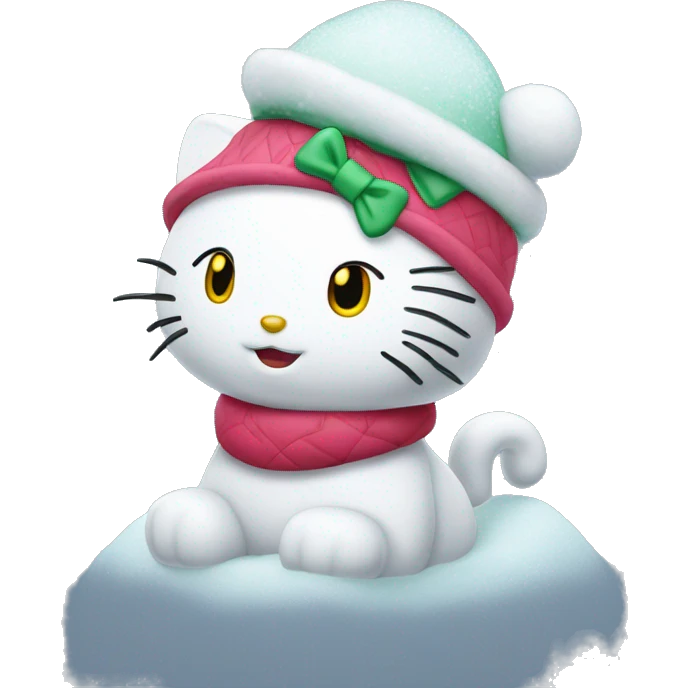 Hello kitty neige emoji