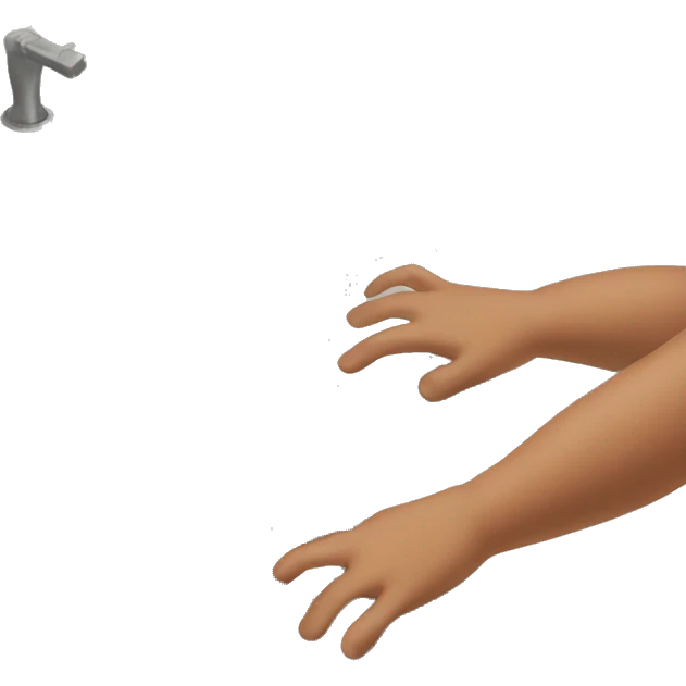 2 little Hands on sink  emoji