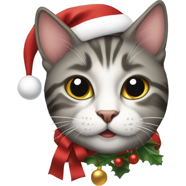 Christmas cat emoji