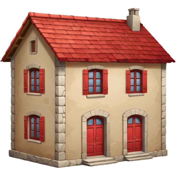 Typical France House emoji