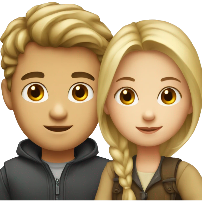 Russian girl and German boy together  emoji