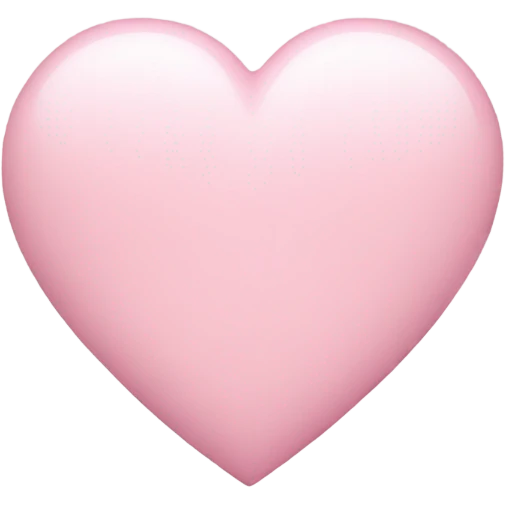 pastel pink heart emoji