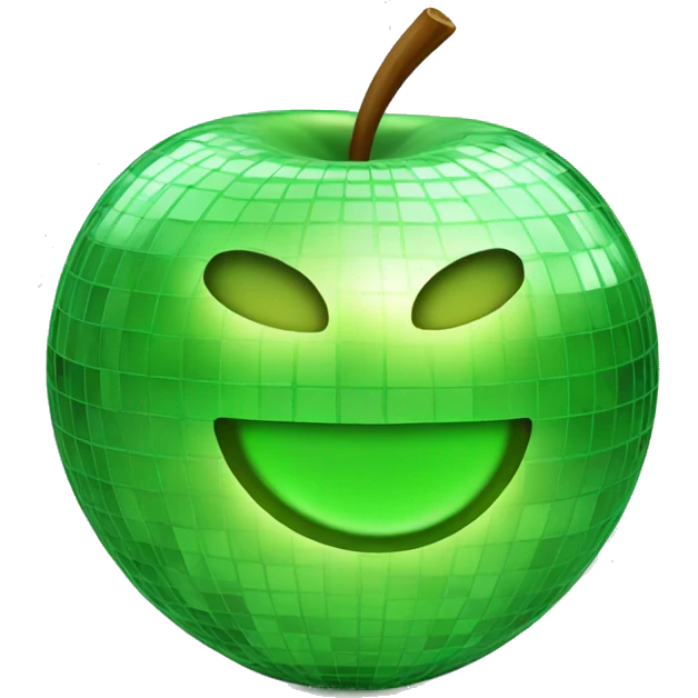Apple disco ball emoji