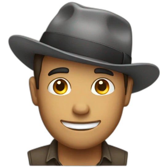 Man taking off hat emoji
