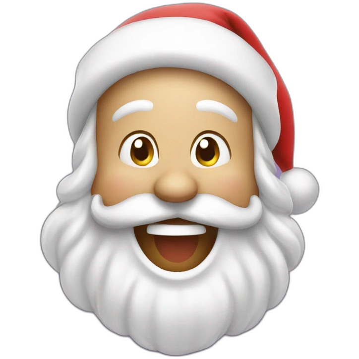 santa laughing emoji