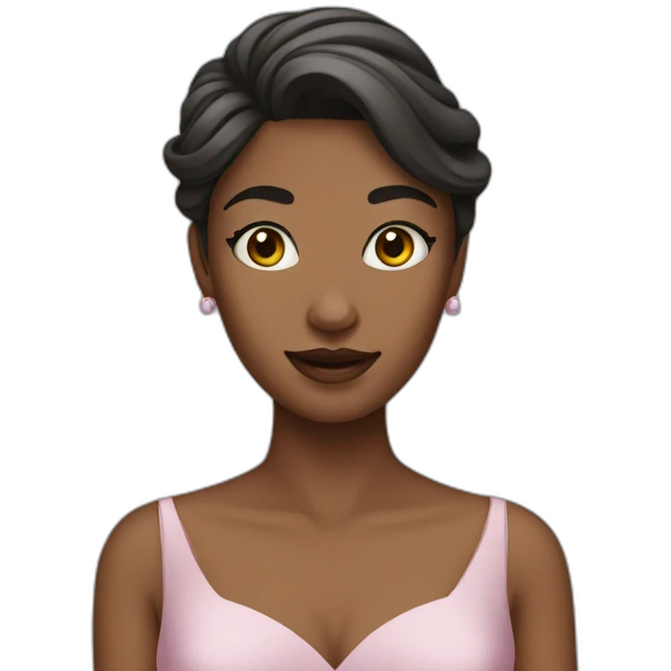 Woman wearing a gown emoji