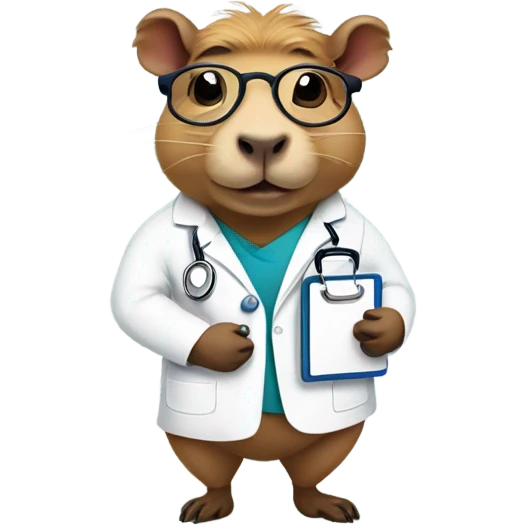 capybara doctor emoji
