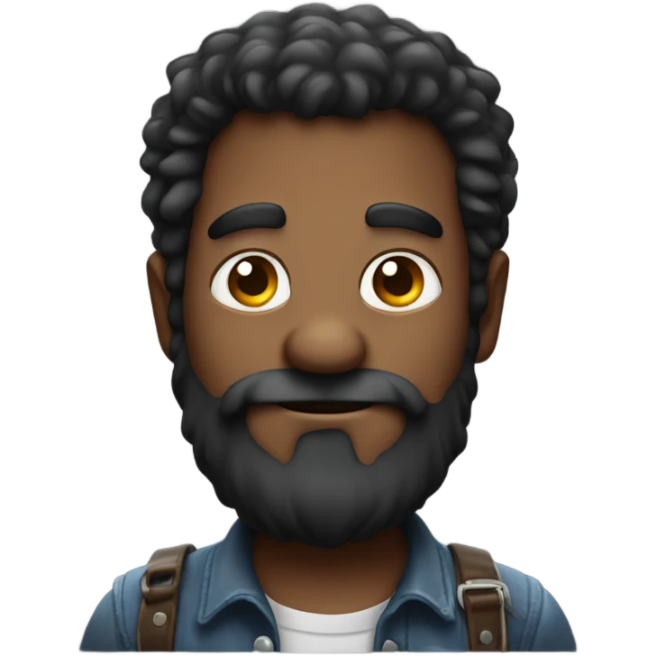 hairy dark little man  with a beer emoji