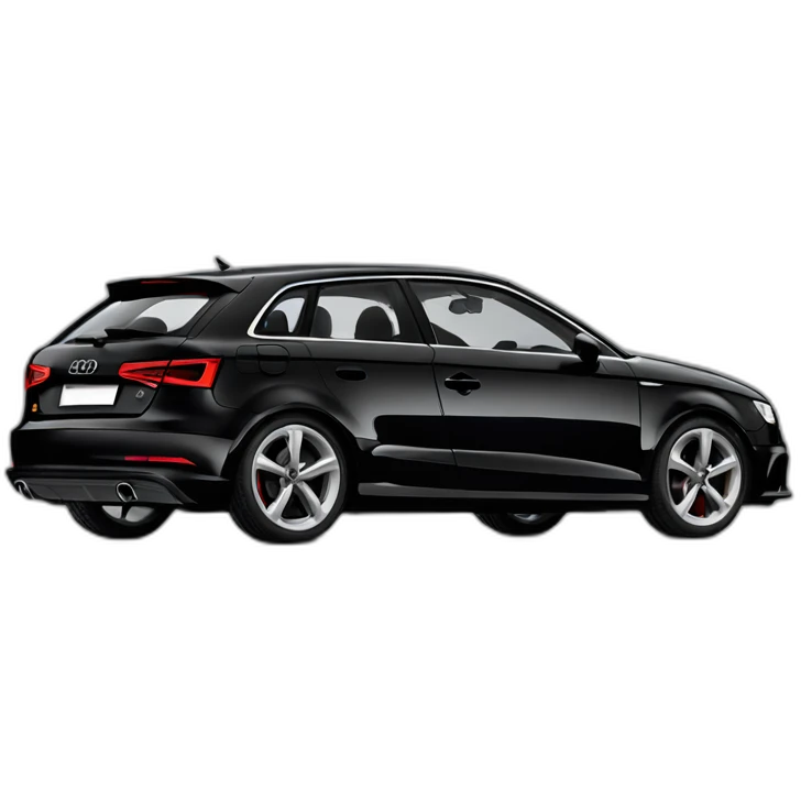 Audi a3 total black emoji