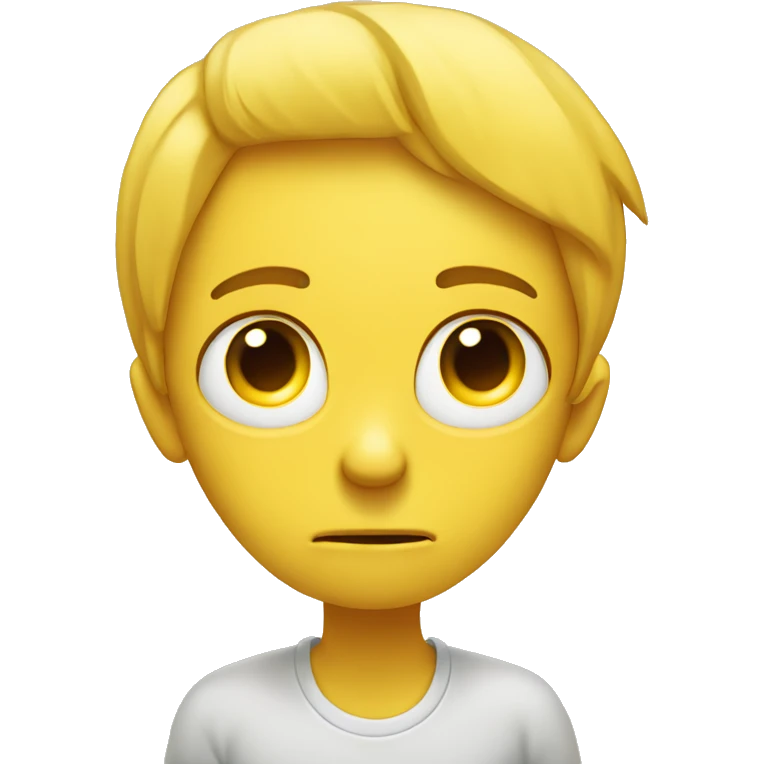 Small smile hiding a lot of pain. Struggling inside but trying to smile. hurt. Sad eyes. Simple yellow emoji