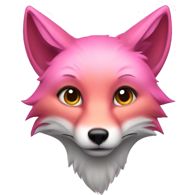 Pink fox emoji