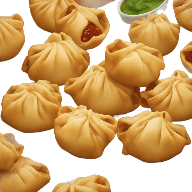 eating fried momos emoji