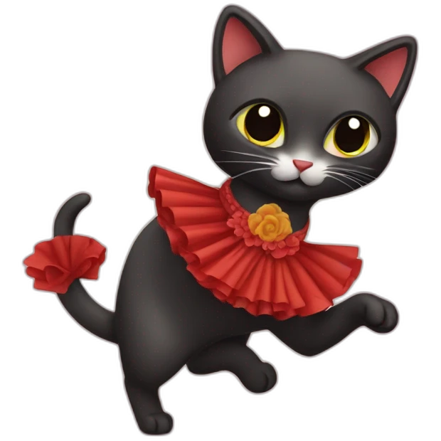 Flamenco cat emoji