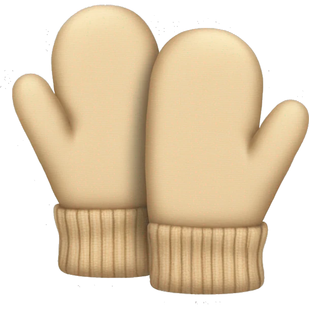 Beige mittens emoji