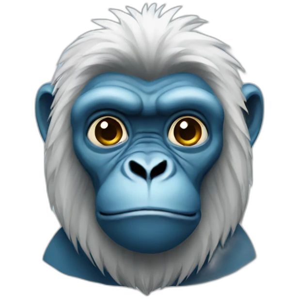 blue gorilla emoji