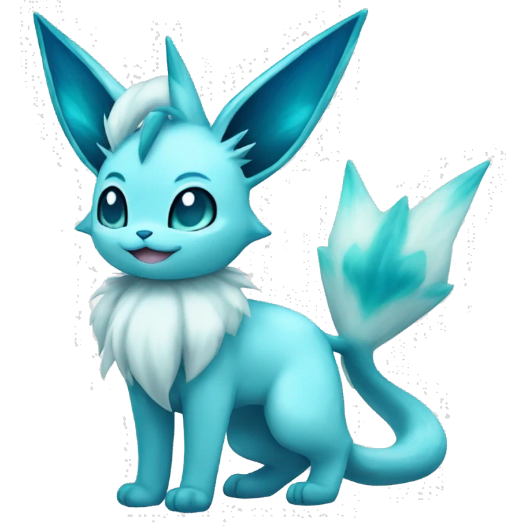 Glaceon-Vaporeon full body emoji