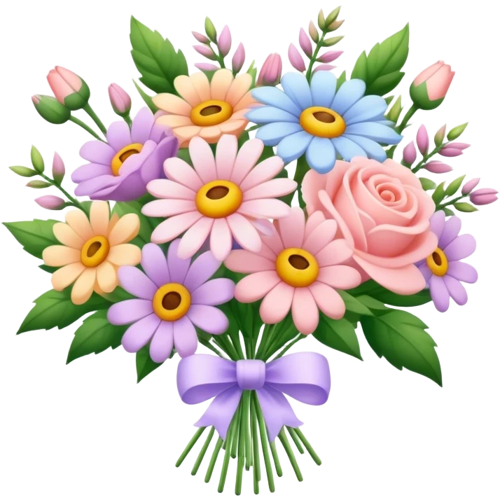 Pastel bouquet emoji