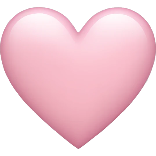 Light pink heart emoji