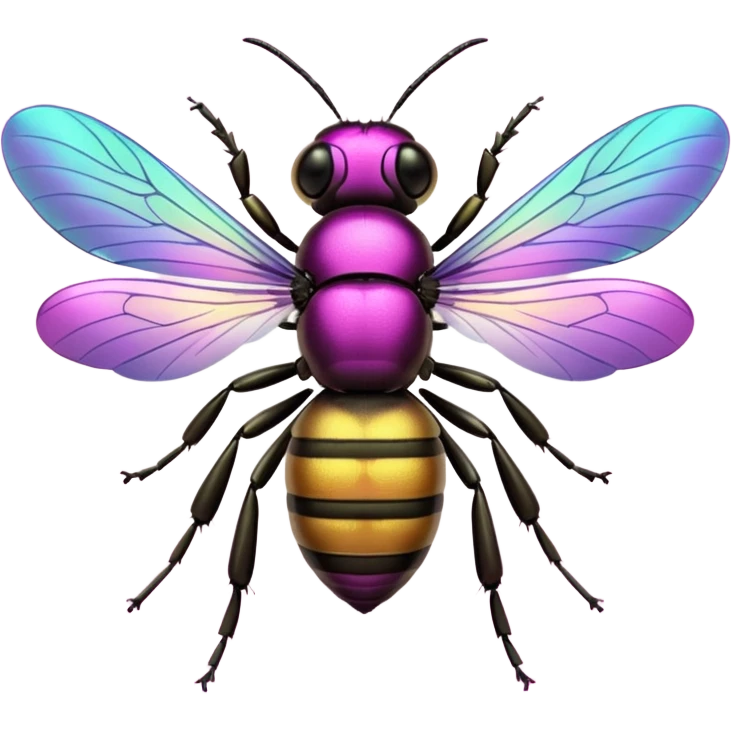 Bee Magenta Insect emoji