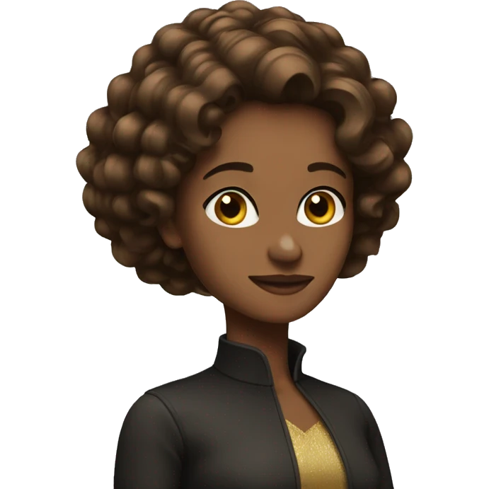 brown hair queen emoji