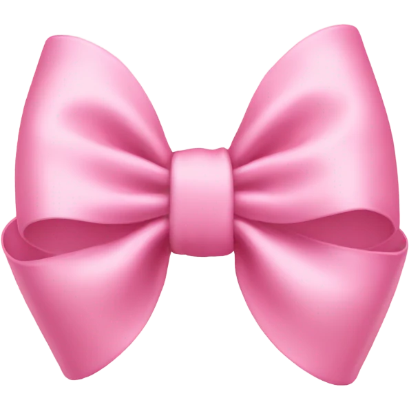 baby pink bow emoji