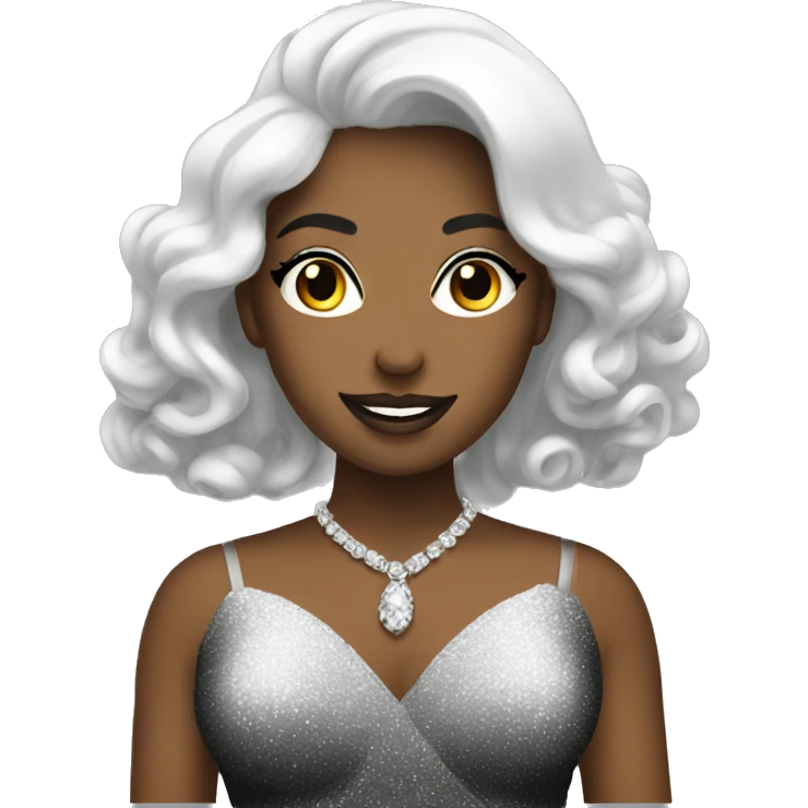Very glamour emojis in black colour  emoji