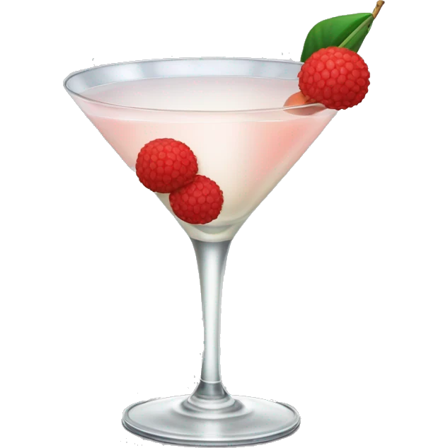 Lychee martini  emoji